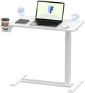 FLEXISPOT H7 28" Pneumatic Height-Adjustable Overbed Table with Wheels by Unknown