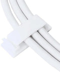 Cable Clips, Ethernet Cable Organizer, Conwork Adhesive Wire Management Clamps, Desktop Cord Holder Hider, Charging Cable Organizer & Management System for TV PC Laptop Home Office [50-Pack, White] by Conwork