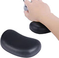 Ergonomic Memory Foam Wrist Pad Anti-Skid Mouse Pad Mousepad Support Wrist Rest Mat Office Healthy for PC Computer Laptop Desktop (Deep Black) by SKYZONAL