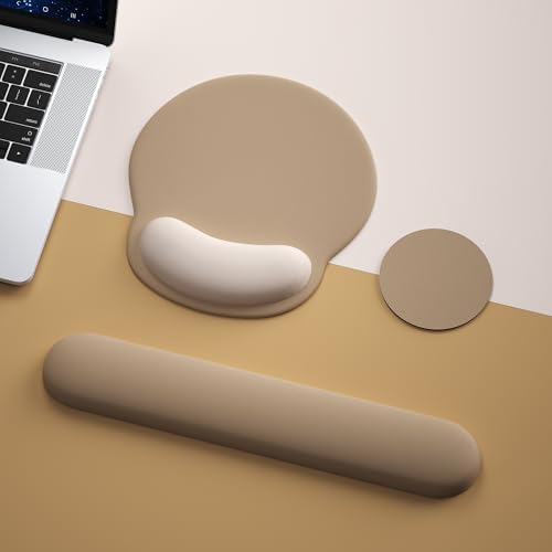 Mouse Pad with Keyboard Wrist Rest,Ergonomic Mousepad Support Set - Image 2