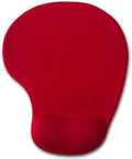 Office Mousepad with Gel Wrist Support - Ergonomic Gaming Desktop Mouse Pad Wrist Rest - Design Gamepad Mat Rubber Base for Laptop Computer -Silicone Non-Slip Special-Textured Surface (06Red) by DEMONCHEST