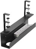 ZhiYo 17in Cable Management Under Desk Tray, 3in W x 4.7in H, Black by ZhiYo
