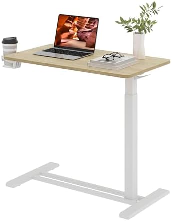 32''Large Medical Overbed Bedside Table with Wheels,Rolling Table by FitStand