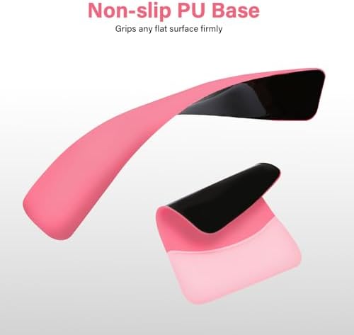 MOSISO Wrist Rest Support Mouse Pad & Keyboard Set, Melon Pink | Rectangular Ergonomic Mousepad, Non-Slip Base, Home/Office Pain Relief & Easy Typing, Neoprene Cloth & Raised Silicone Lining - Image 5