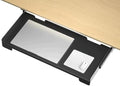 26 Inch Under Desk Mounted Sliding Loptop Drawer, Desktop Extension Pull-Out Laptop Tray for Office Desk, Extra Storage Organizer for Sit Stand Workstation by GAXOMO