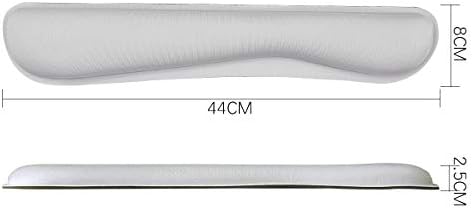 Ergonomic Keyboard Mouse Pad Wrist Rest Support Set for Laptop/Computer/Desktop,Memory Foam Hand Rest Wrist Cushion for Gaming/Office,Lightweight Comfortable & Pain Relief (Greyish White) - Image 3