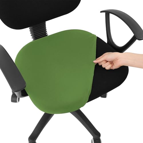 Smiry Stretch Printed Office Computer Desk Chair Seat Covers | Stretch Fit, Soft Fabric Universal Rotating Chair Cover, Washable Removable, Anti-Dust Seat Cushion Protector by Smiry