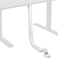 VIVO Under Desk Vertebrae Cable Management Kit, Adjustable Quad Entry Flexible Cord Organizer for Home Office, White, DESK-AC01C-W by Unknown