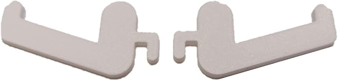 Replacement paid of mounting pegs compatible with IKEA SKADIS PEGBOARD - various colors and models - new 3d printed parts (White, 1 Hook) by Handmade