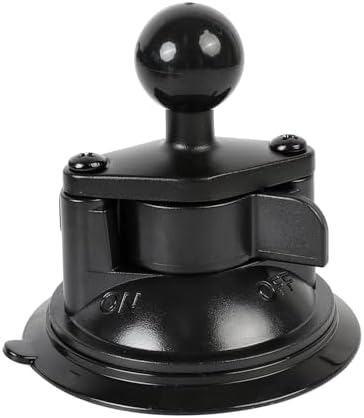 xik 1" Ball Suction Cup Base Mount for Phone Table Action Camera Holder Mount, 3.5" Large Suction Cup Base for Windshield, Compatible with RAM Mounts and Other Standard 1"(25mm) Ball Systems by Unknown