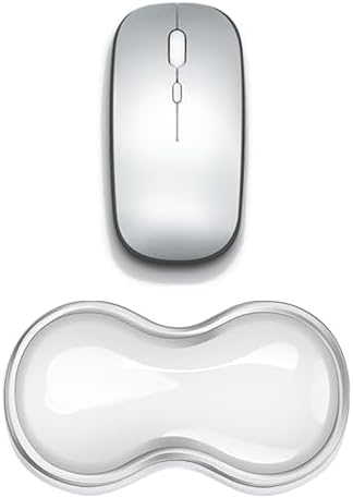 Clear Gel Mouse Wrist Rest, Wrist Support Wrist Pad for Typing Pain Relief, Ergonomic Cool Wrist Rest for Mouse, Hand Mouse Wrist Rest for Office, Gaming, Computer, Laptop - Transparent by COPORISO