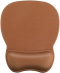 MROCO Ergonomic Mouse Pad with Gel Wrist Rest, 9.4 x 8.1 in, Coffee Brown by MROCO