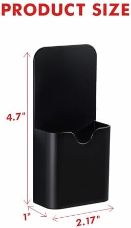 BEYGORM Magnetic Pen Holder for Refrigerator, Pencil Cup Organizer (Black) - Image 6