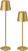 Kakanuo 20" Cordless Table Lamp Rechargeable Gold - 2 Pack 5000mAH Battery Operated Lamp for Counter, 3 Color Stepless Dimming Wireless Lamp for Dining Kitchen, Outdoor Patio, Touch Control by KakanuoLightings