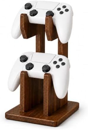 Wooden Controller Holder, Controller Stand with 2-Tier Gamepad Storage by Unknown
