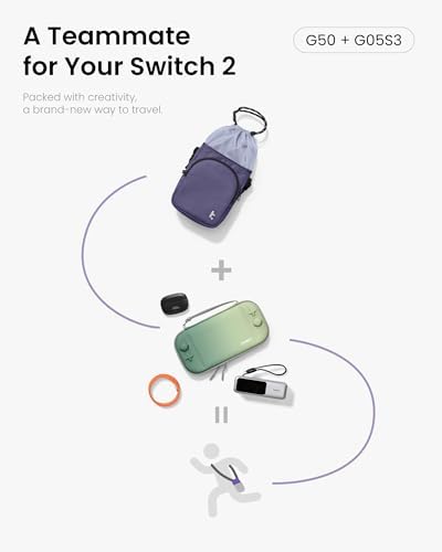 tomtoc Sling Crossbody Bag for Nintendo Switch 2/ Switch OLED Slim Case - Image 2