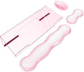 Computer Keyboard Stand Pad with Gel Wrist Rest Keyboard Pad Support with Comfortable Wrist Pad Easy Typing Ergonomic Tilted Acrylic Transparent Keyboard Riser Holder for Desktop Office Home Pink by WFCYGL