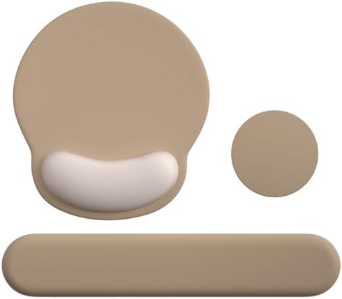 Mouse Pad with Keyboard Wrist Rest,Ergonomic Mousepad Support Set by VINEBURY