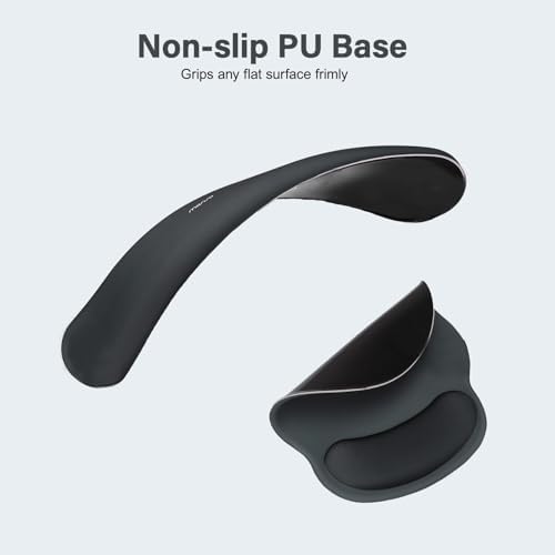 MOSISO Wrist Rest Support for Mouse Pad&Keyboard Set, Slate Gray - Image 5