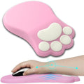 L-SPOUTTO Ergonomic Mouse Pad with Wrist Rest,Pink Mouse Pad Wrist Support by L-SPOUTTO
