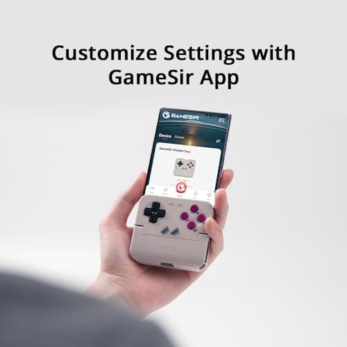 GameSir Pocket Taco Vertical Bluetooth Mobile Controller for Android,Handheld Mobile Gaming Controller, 600mAh Battery, Lightweight with Pass-Through Charging, Retro Arcade Gamepad - Image 7