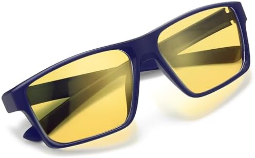 Titan Gaming Glasses, Blue Light Blocking, Night Driving Glasses for Men, Computer Protection, Gift for Gamers by livho