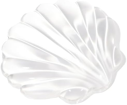 Gel Wrist Rest for Keyboard and Mouse Transparent Shell Keyboard Wrist Rest Ergonomic Cute White Clear Cool Seashell Mouse Wrist Pad Silicone Non-Slip Support for Computer Gaming Home Office by WFCYGL