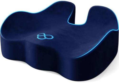 Seat Cushion, Non-Slip Memory Foam Chair Cushion for Taibone, Blue/Large | Chair Pillow with Handles for Car Office Chair, Tailbone/Sciatica Easing& Post-Surgery Recovery Chair Cushion by Unknown
