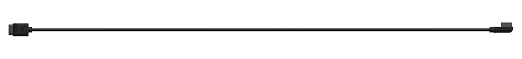 CORSAIR iCUE Link Slim Cable - 600mm Straight/Slim 90° - Black - Image 4