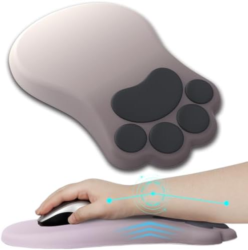 L-SPOUTTO Ergonomic Mouse Pad with Wrist Rest,Cute Mouse Pad Wrist Support by L-SPOUTTO