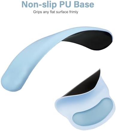 MOSISO Wrist Rest Support for Mouse Pad&Keyboard Set, Air Blue - Image 5
