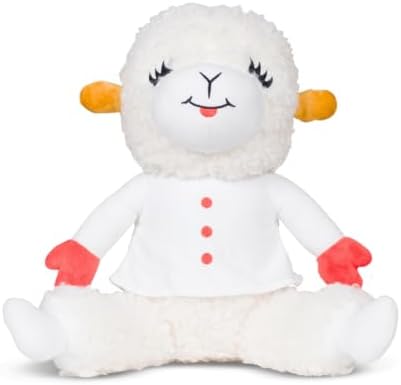 Lamb Chop Nostalgic Spring Cuddle Pillow, Super Soft & Cozy Plush, 14" Tall, (Officially Licensed Product) by Franco Collectibles by Franco