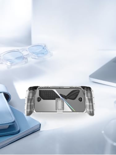 Case for ROG Ally X 7" Gaming Handheld, Thin Slim Lightweight&Stand&Scratch Proof Durable Protection Rubber TPU Cover (Transparent). - Image 7