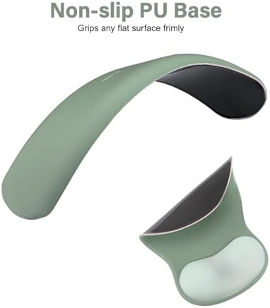 MOSISO Wrist Rest Support for Mouse Pad&Keyboard Set, Green - Image 3
