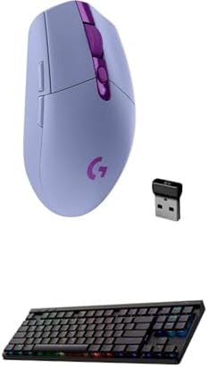 Logitech G305 Lightspeed Wireless Gaming Mouse (Lilac) + G515 TKL Wireless Gaming Keyboard (Tactile, Black) Bundle by Unknown