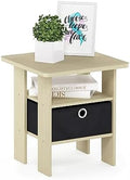 Furinno ANDREY Square Side Table, End Table, Night Stand, Steam Beech by Furinno-FitsYourSpaceFitsYourBudget