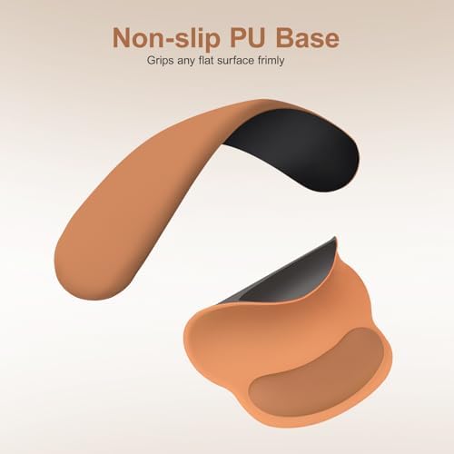 MOSISO Wrist Rest Support for Mouse Pad&Keyboard Set, Cosmic Orange - Image 4