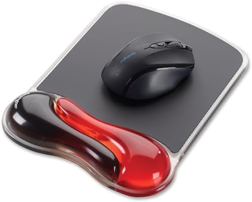 Kensington Duo Gel Mouse Pad with Wrist Rest - Red (K62402AM) - Image 4