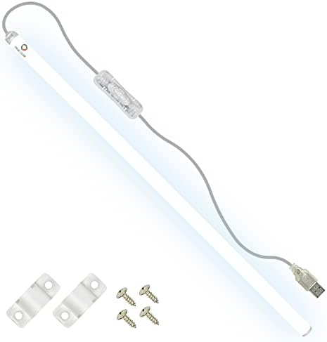 TrueColor USB LED Under Cabinet Light Bar, Frosted Cover, 24 in, Daylight by CLEANLIFE