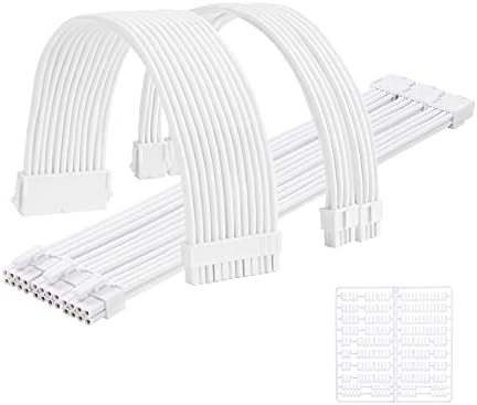 Formulamod Sleeve Extension Power Supply Cable Kit 18AWG ATX 24P+ (2) EPS 8-P+(3) PCI-E8-P with Combs for PSU to Motherboard/GPU by Formulamod