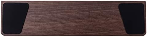 GamaKay Wooden Wrist Rest Pad, 17.32'' Compact Walnut Wood Hand Wrist Rest | Ergonomic Non-Slip Palm Pad for Comfortable Typing and Playing for Full Size Mechanical Keyboard (for 100%) - Image 3