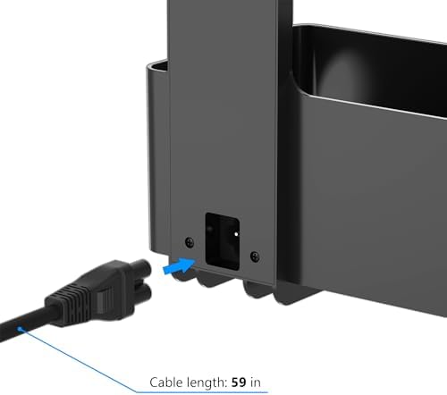 Under Desk Cable Management Tray with 6 AC Power Outlet and Clamp Mount, No Drill Cord Storage Organizers for Wire Management, Standing Desk, Computer Cord Rack for Office & Home (Black) - Image 6