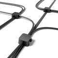 Magnetic Cable Organizer – Desktop Multipurpose Cord Keeper & Cable Management Clip for Home & Office (Black Block 20Pcs) by Unknown