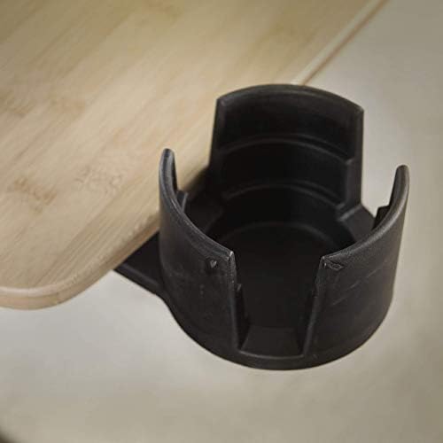 Stander Cup Holder Accessory for Tables and Desks, Cupholder Attachment for Adults, Seniors, and Elderly, Compatible with Stander's Omni-Tray and the Signature Life Independence Tray Table, Black by Stander