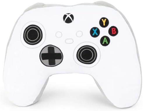 Xbox Controller Video Game Kids Plush Pillow Buddy for Boys, White by JayFranco