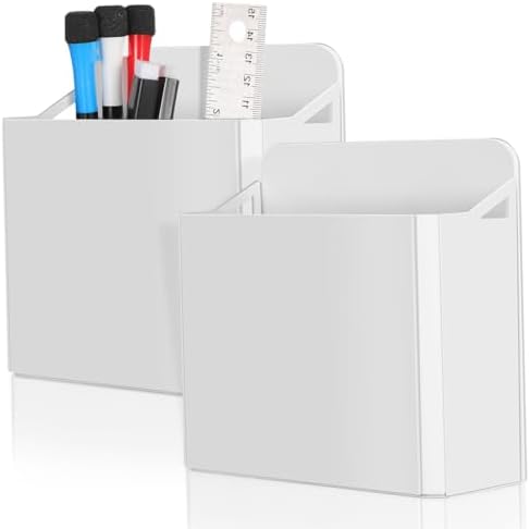 ARTIBETTER 2Pcs Suction Cup Pen Holder for Whiteboard Storage Organizer for Pens Markers Erasers for Classroom and Office Use Tidy Up Your Space by ARTIBETTER