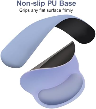 MOSISO Wrist Rest Support for Mouse Pad&Keyboard Set, Stone Blue - Image 5
