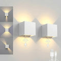 2 Pack Motion Sensor Wall Sconces, 12W 6000mAh Rechargeable Indoor LED Wall Lights, 3‑Color Adjustable Magnetic No Drill Mount Wall Lamp for Bedroom Hallway Stairway Closet, White by SURPALIG