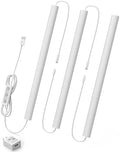 Under Cabinet Lighting Plug-in, Dimmable Under Counter Lights for Kitchen, 3pcs 12 Inch, Cold White 6000K Linkable USB Led Light Strip, Wired Led Light Bar for Desk,Sink,Workbench by Vovamo