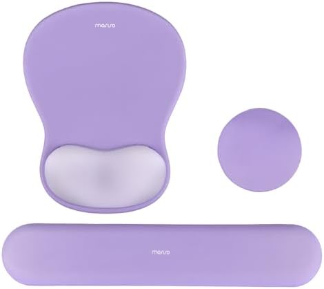MOSISO Wrist Rest Support for Mouse Pad&Keyboard Set, Purple by MOSISO